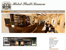Tablet Screenshot of hotel-stadtkamen.de